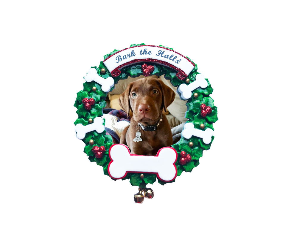 PF1899 - Bark The Halls Personalized Christmas Ornament