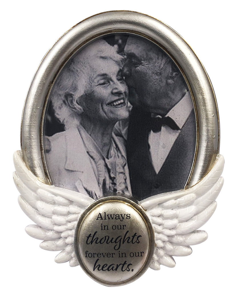 PF2123 - Always in our thoughts, forever in our hearts Personalized Picture Frame Christmas Ornament