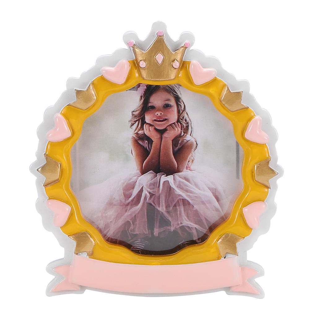 PF2496 - Princess Photo Frame Personalized Christmas Ornament